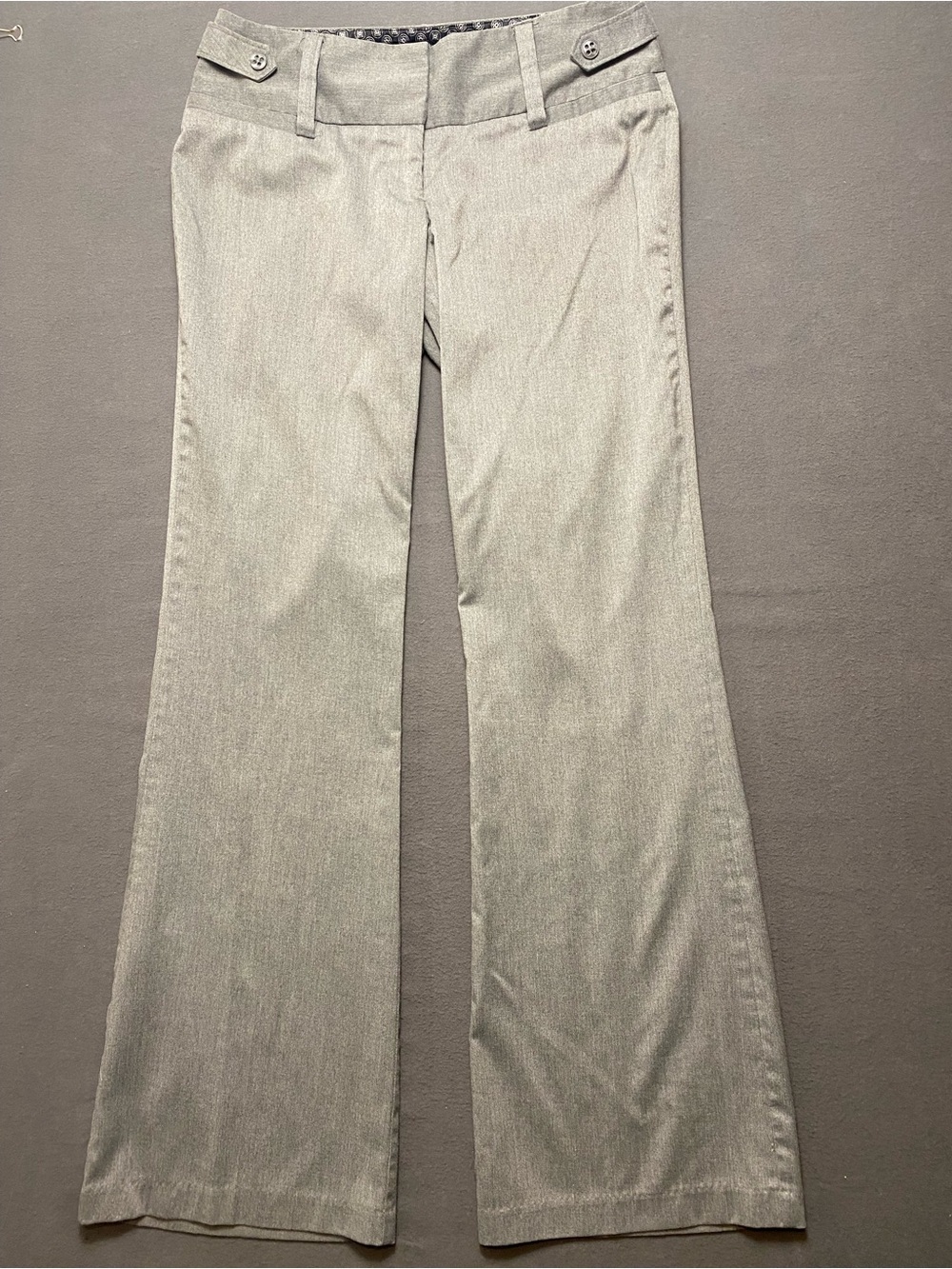 Maurices Women’s Light Gray Flare Dress Pants Size 3/4
